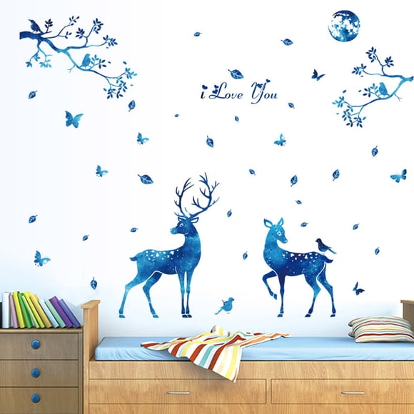 EGNMCR Wall Stickers, Cute Stickers DIY Silhouettes Decoration Decal Stickers Bedroom Living Room Walls Home Decor Sticker