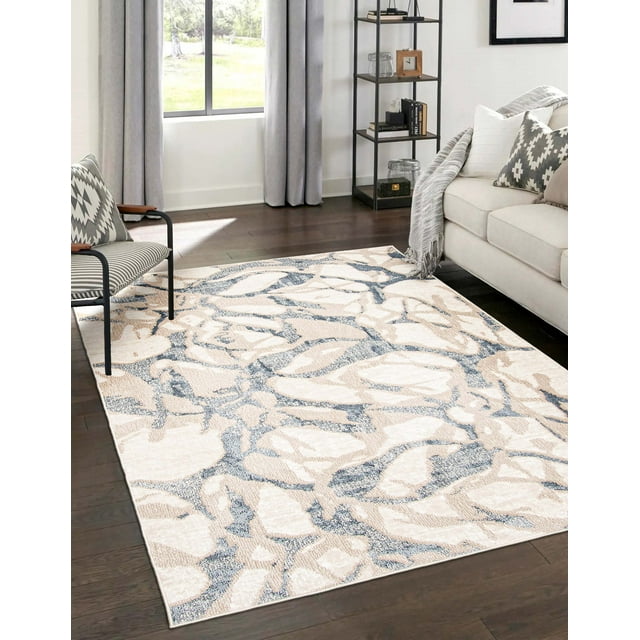 ECARPET Azalea Tapis Contemporain / Moderne pour Salon, Chambre, Salle A Manger, Entrée, Couloir et Plus Encore.