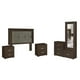 thumbnail image 3 of Recamara Matrimonial Kessa Muebles Victoria 5 Piezas Chocolate, 3 of 5