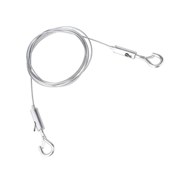 YIEMEEN Multiple Length Stainless Steel Suspension Cable with Spring Hook Flexible Hanging Wire Rope for Homes & Office Use