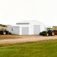 thumbnail image 3 of 42FT x 30FT Heavy-Duty Metal Garage Shed, Large Steel Storage Building with 3 Rolling Doors, Side Door & Window, Weather-Resistant Garage for Farm, Workshop & Equipment, 3 of 8
