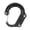 Black, variant on CEORPER Hiking Climbing Aluminum Alloy Carabiner Locking D Shape Locking Carabiner