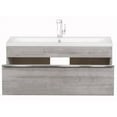 thumbnail image 5 of Cutler Kitchen and Bath Trough 42" Cultured Marble/Wood Bathroom Vanity in Gray, 5 of 6