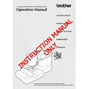 Angle View: Brother NV950D Sewing Embroidery Machine Owners Instruction Manual