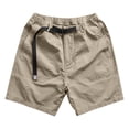 thumbnail image 4 of FRSASU Men's Work Cargo Shorts Lightweight Elastic Waist Belted Cargo Pockets Beach Casual Outdoor Work Wear Shorts for Men Khaki, 4 of 9