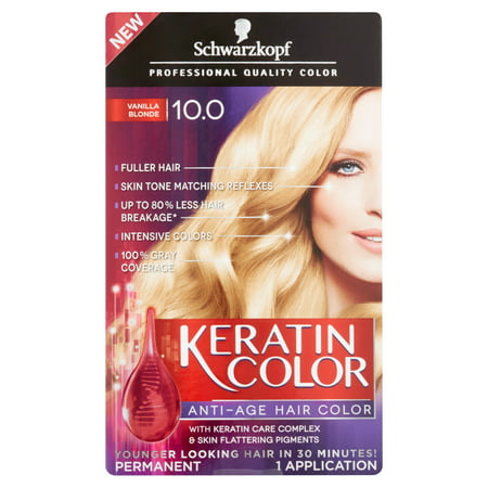 Schwarzkopf ® Kératine Couleur Anti-âge 10,0 Vanilla Blonde Hair Color Box