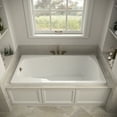 thumbnail image 3 of Streamline N-4200-724-BGL 66 in. x 34 in. Acrylic Soaking Drop-In Bathtub in Glossy White, With External Drain in Brushed Gold, 3 of 12