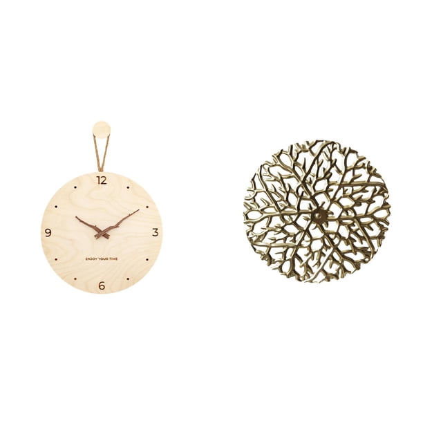 Reloj de pared,Reloj de pared decorativo para sala de estar,silencioso,Reloj de pared de madera con decoración moderna,Escultura para colgar en la pared,Decoración de pared de metal para sala