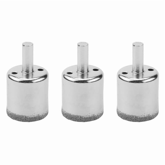 3Pcs 30mm Diamond Tipped Tile Ceramic Glass Drill Bit