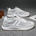 thumbnail image 6 of Men'S Versatile Mid-top Sneakers with Fabric Upper, Rubber Sole, and Cloth Insole， Running Casual Youth Dad Trendy Shoes |, 6 of 7