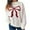White, variant on Uootdi Women's Bow Print Sweater Crew Neck Long Sleeve Knit Pullover Casual Loose Fit Fall Winter Top Trendy Cute Bow Pattern Knitwear for Daily Outfit Orange Women Tops