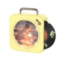thumbnail image 1 of Vintage Bluetooth Vinyl Record Small Stereo Home CD Player Yellow, 1 of 5