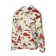 thumbnail image 2 of Kll Cartoon Mushrooms Print Men'S Women’s Upf 50+ Sun Protection Outdoor Hoodie Jacket Long Sleeve Fishing Hiking Performance Shirt- X-Large, 2 of 8
