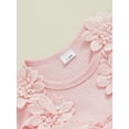 thumbnail image 6 of Suealasg Baby Girls Spring Fall Clothes 1 3 6 9 12 18 Months Infant Girls Floral Print Long Sleeve Romper Dress 0-18M, 6 of 7