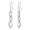 Pink, variant on Infinity Long Dangle Earrings Twist Pink Drop Earring 925 Sterling Silver Women Jewelry Mother Wife Christmas Valentine's Day Gift for Her