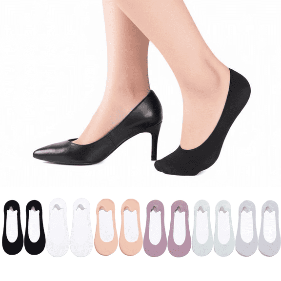 12 Pack No Show Low Cut Liner Socks for Woman, Non Slip Breathable Flat Socks, Moisture-wicking Invisible No See Sock, Soft Boat Socks Ultra Low Cut Socks