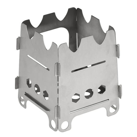 Titanium Wood Stove - Lixada Titanium Outdoor Camping Stove Portable Ultralight Folding Wood Stove Pocket Stove Camping Fishing Hiking