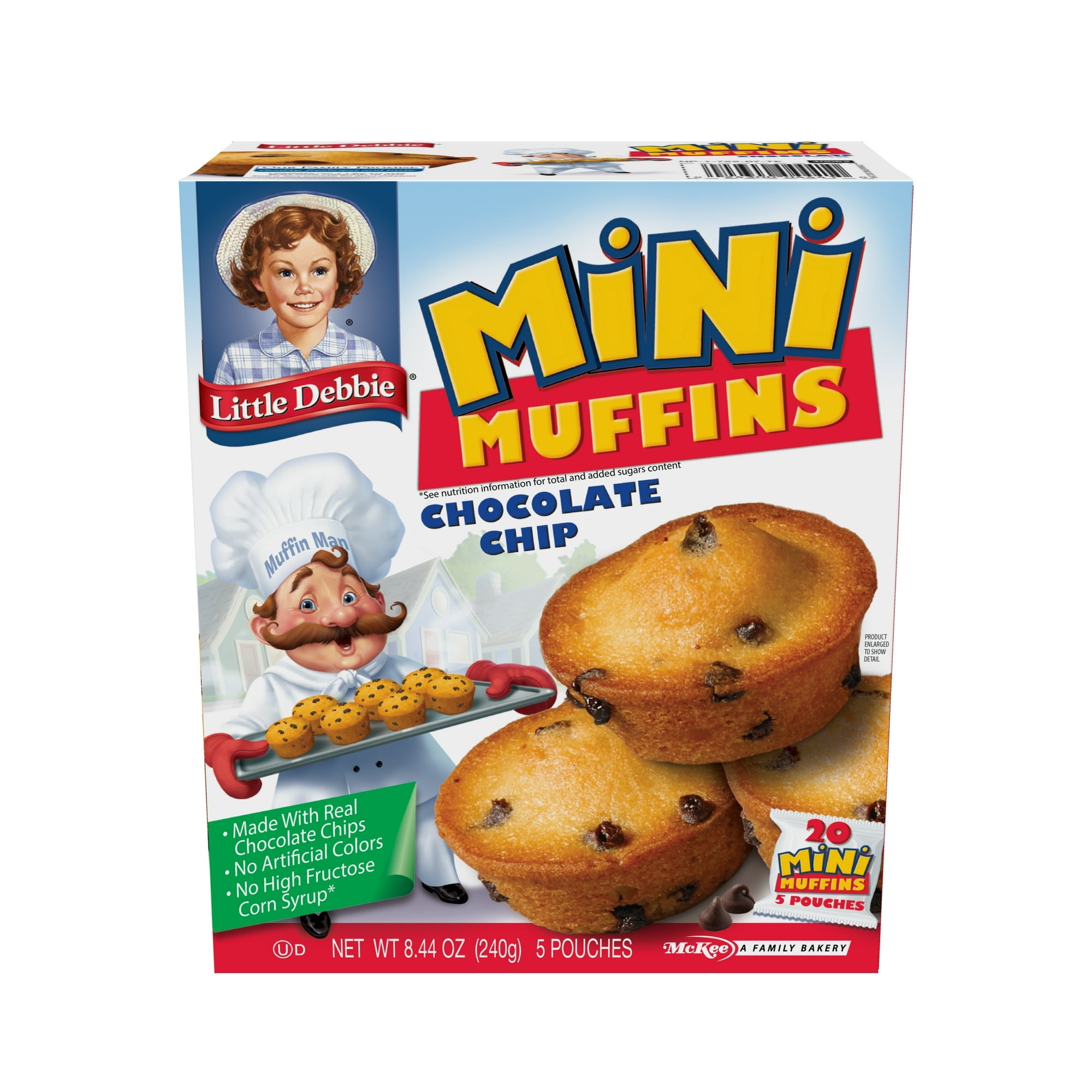 Little Debbie Chocolate Chip Mini Muffins 8.44 oz 5 count (Pack of 6)