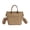 Khaki, variant on Women's Casual Mini Crossbody Bag Canvas Handheld Shoulder Bag Daily Use Versatile Lightweight Tote