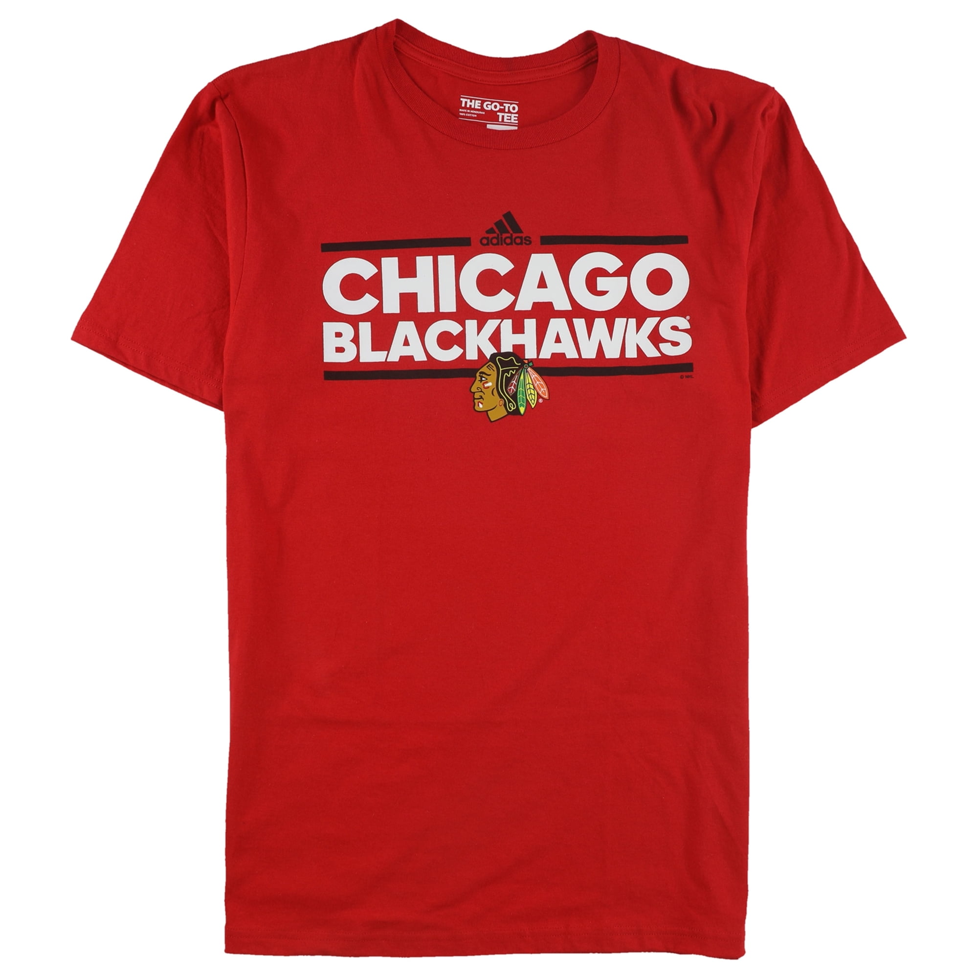 Adidas Mens Chicago Blackhawks Graphic T Shirt Red Medium Walmart