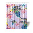 thumbnail image 1 of BOSDECO Rideau de Douche Oiseaux Brillants sur Branches avec Fleurs Tissu Imperméable 60x72 Pouces, 1 of 2