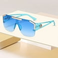 thumbnail image 3 of Lunettes de Soleil Sans Monture Rétro Années 80 en Forme de Bouclier Carré pour Activités Extérieures, 3 of 3