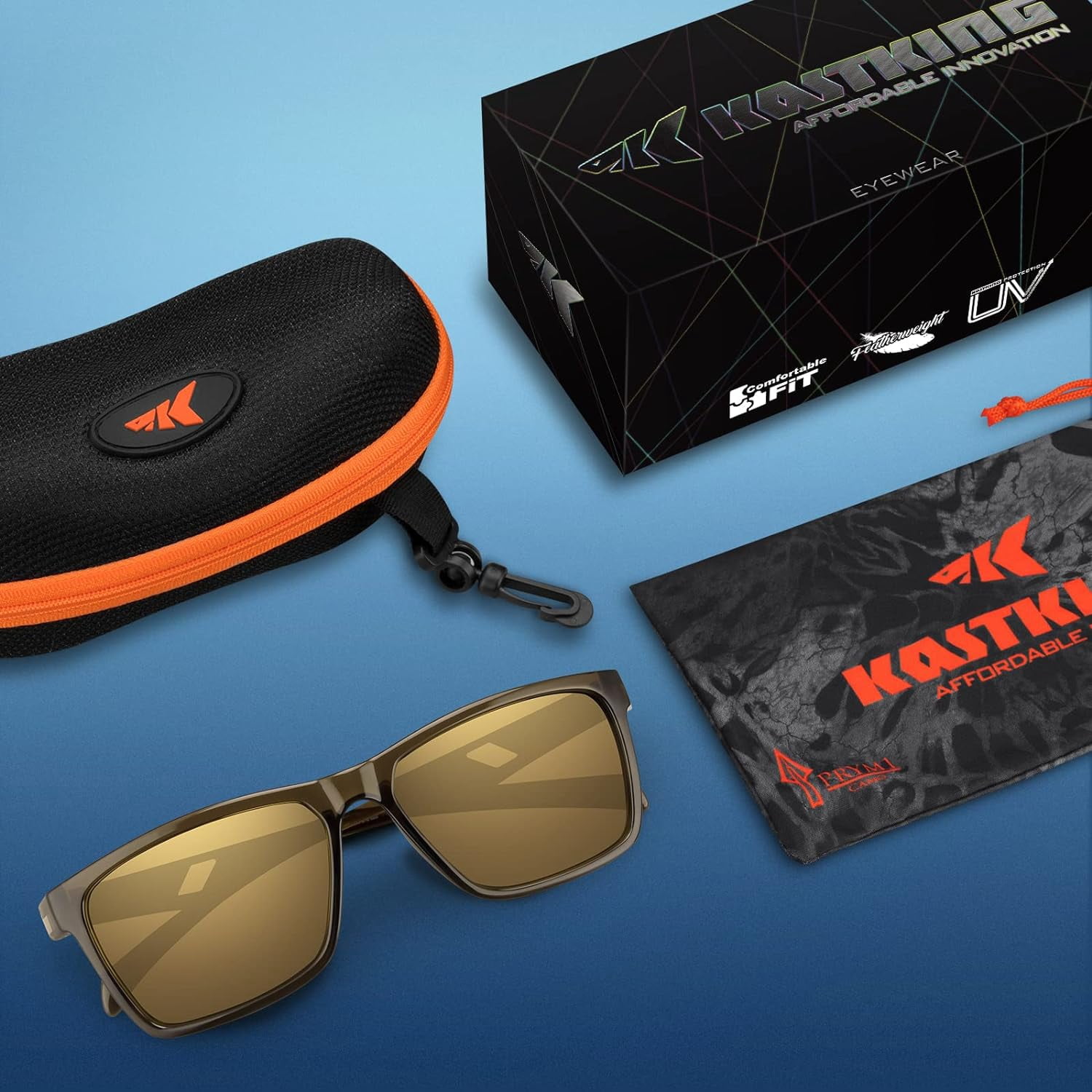 KastKing Polarized Sport Sunglasses Ideal for Driving Fishing Cycling Running, UV Protection- FlatRock