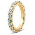 thumbnail image 2 of Pompeii 1 3/8 Ct TDW Diamond Eternity Ring Shared Prong Anniversary Band 14k Yellow Gold, 2 of 6