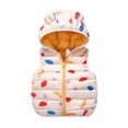 thumbnail image 4 of URMAGIC Baby Toddler Hooded Vest Winter Warm Puffer Sleeveless Jacket Waistcoats 5-6 Years, 4 of 14