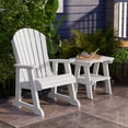 thumbnail image 2 of Wildridge Heritage High Fan Back Chair, White - Outdoor All-Weather Poly Furniture for Patio, Deck, Yard, 2 of 4