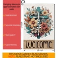 thumbnail image 6 of Welcome Cross Flower House Flag - 28x40" Double-Sided Large Easter Spring Summer Religious Yard Flag He Is Risen, Outdoor Seasonal Decor, 6 of 6