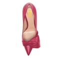 thumbnail image 4 of FSJ Women Elegant Bow Slip on Pumps Pointed Toe Stiletto High Heels Business Daily Formal Shoes Size 9 Deep Pink, 4 of 4