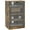 Rustic Brown, variant on HOMCOM 5-Tier Media Stand Cabinet with 3-Level Adjustable Shelves White