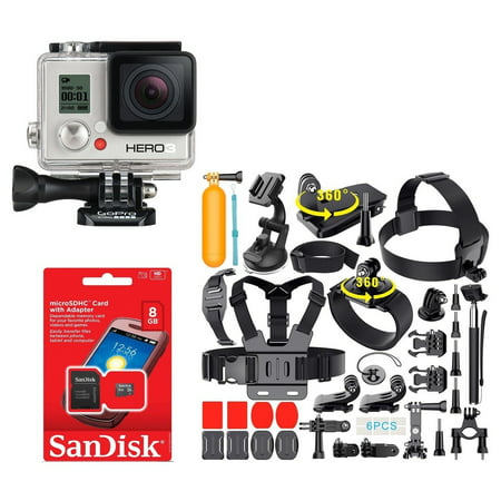 Refurbished GoPro HERO3 WHITE Edition Action Camera CHDHE-301 With lots of 35+ (Best Super 35 Camera)