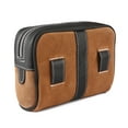 thumbnail image 2 of Leather Waist Belt Bag Travel Pouch Fanny Pack Tan 18BT25TN, 2 of 3