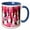 Blue/White, variant on 3drose, Snowmen Pink Theme Design Kitschy Christmas, 11oz Mug