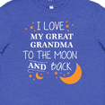 thumbnail image 4 of Inktastic I Love My Great Grandma To The Moon and Back Youth T-Shirt, 4 of 5