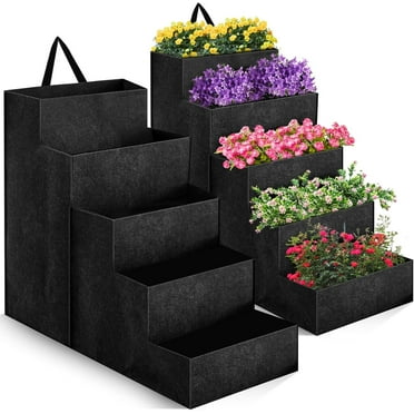 5 Tier Vertical Garden Planter 39.4 x 32.7 x 20'' for Outdoor Plants Tiered Raised Garden Bed for Grow Vegetables Herbs Flowers