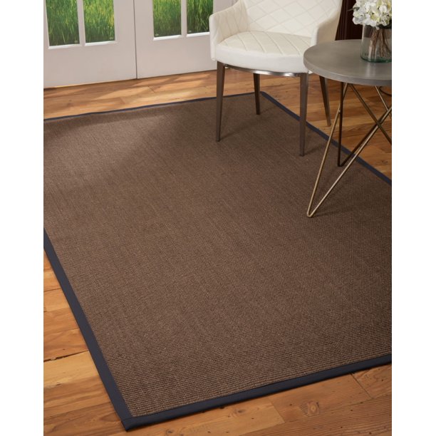 Natural Area Rugs Abella Custom Sisal Rug, 12' x 18', Midnight Blue