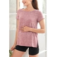 thumbnail image 5 of PARNIXS Women's Short Sleeve Split Side Pregnancy T-Shirts Maternity Clothes, Large, 5 of 7