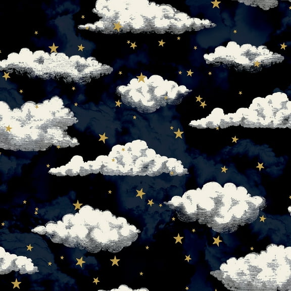 Arthouse Zeno Navy Starry Skies Wallpaper
