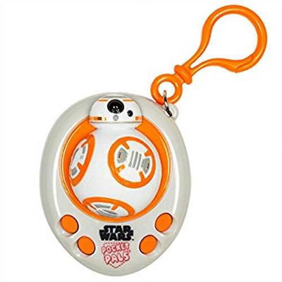 Star Wars BB-8 Pocket Pal Talking Key Chain - with Original Movie Sounds from The Force Awakens and The Last Jedi