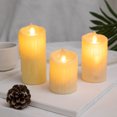 thumbnail image 5 of Velas LED Navidad Boda Fiesta de cumpleaños 3PCS Lágrimas finas Mecha Velas de simulación JAMW Sencillez, 5 of 5