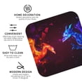 thumbnail image 3 of Yiaed Futuristic Red And Blue Bird Print Leather Coasters for Drinks - Cup Coasters Coffee Table Kitchen Table Bar, Home & Office Gifts Handmade Drink Coasters-Square, 3 of 6
