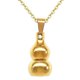 thumbnail image 4 of Collar con colgante de urna conmemorativa en forma de calabaza para cenizas dorado Yashi 22664, 4 of 5