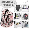 thumbnail image 7 of HUIACONG Ladybug Bow School Backpack for Boys Girls Ages 6-18 Water Resistant Multi Pocket Padded Adjustable Straps Large Capacity Bookbag for Elementary Middle High School Daily Use, 7 of 7