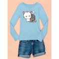 thumbnail image 3 of Cute Kitten W Ghost Long Sleeve Toddler -Image by Shutterstock,  3 Toddler, 3 of 4