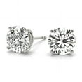 thumbnail image 2 of 0.25 Carat - 6 Carat Lab Grown Diamond 14K White Gold Round-cut Diamond Stud Earring (F-G-H,VS2-SI1), 2 of 10