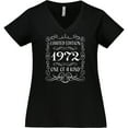 thumbnail image 3 of Inktastic Limited Edition 1972 One of a Kind Women's Plus Size V-Neck T-Shirt, 3 of 5