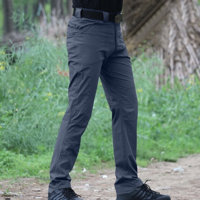 Pantalones largos para hombre, pantalones de senderismo con bolsillos, resistentes al agua y antidesgarros, pantalones militares de carga para pesca.